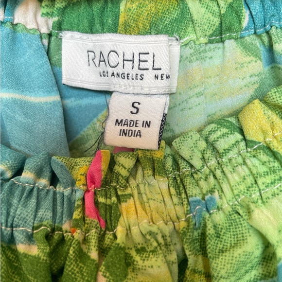 Rachel Zoe Off Shoulder Tropical Leaf Print Blouse Size Small (Bin 177) - Picture 3 of 5